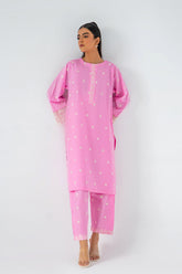 2-Pc Embroidered Lawn Shirt with Plain Trouser CNP-3-10